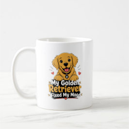 Benutzerdefiniertes Foto Hund Golden Retriever Hat Kaffeetasse