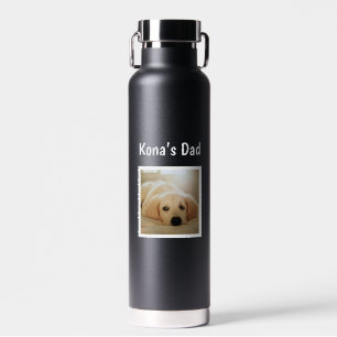 Benutzerdefiniertes Foto Hund Papa Haustierliebhab Trinkflasche