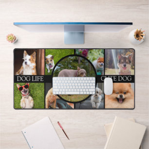 Benutzerdefiniertes Foto Hundstechen Schreibtischunterlage