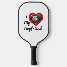 Benutzerdefiniertes Foto I Liebe Meine Freundin Ba Pickleball Schläger