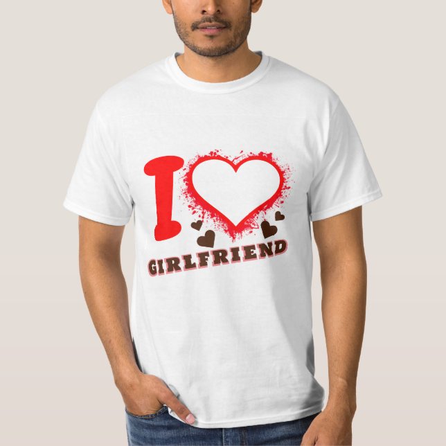 Benutzerdefiniertes Foto I Liebe Meine Freundin I  T-Shirt (Vorderseite)