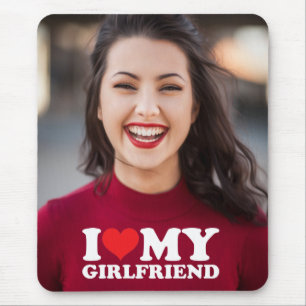 Benutzerdefiniertes Foto I Liebe Meine Freundin Mousepad