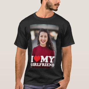 Benutzerdefiniertes Foto I Liebe Meine Freundin T-Shirt