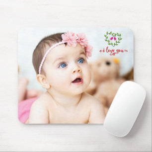 Benutzerdefiniertes FOTO / I Liebe Sie Mousepad