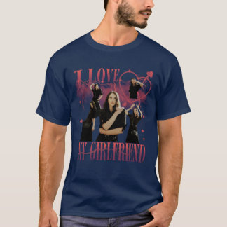 Benutzerdefiniertes Foto Ich Liebe Meine Freundin  T-Shirt