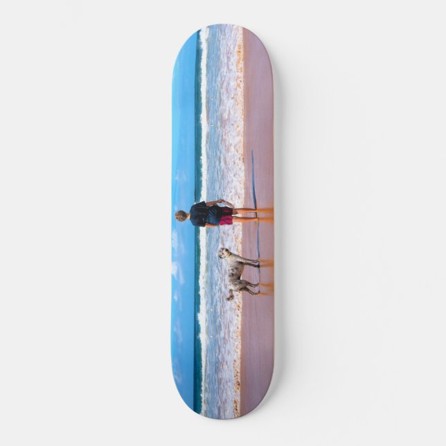 Benutzerdefiniertes Foto - Ihr Design - Ich Liebe  Skateboard (Vorderseite)
