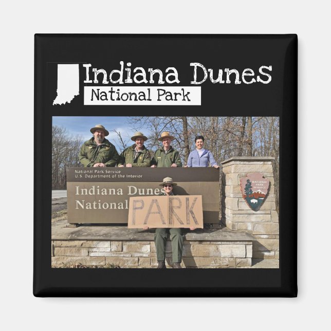 Benutzerdefiniertes Foto - Indiana Dunes Nationalp Magnet (Vorne)