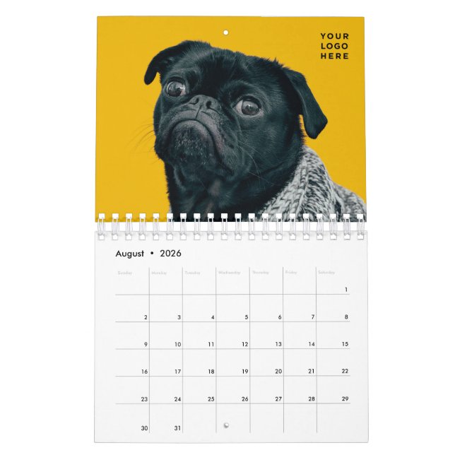 Benutzerdefiniertes Foto Kalender Firmenlogo Bearb (Aug 2026)