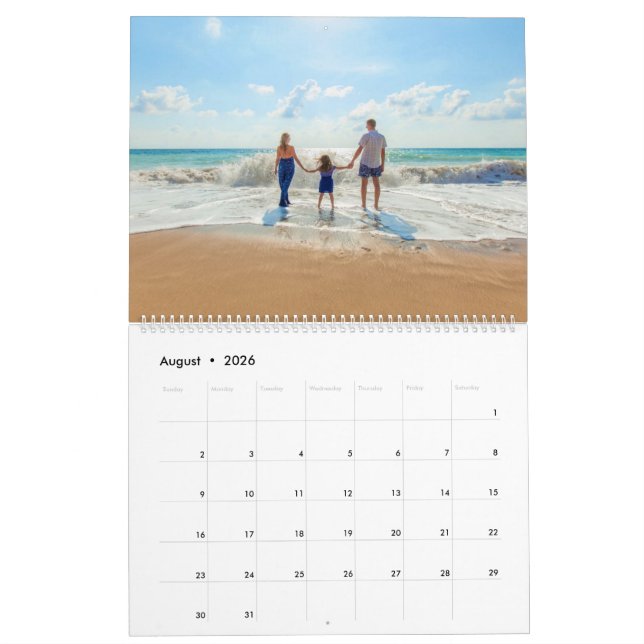 Benutzerdefiniertes Foto-Kalender-Geschenk mit Tex Kalender (Aug 2026)