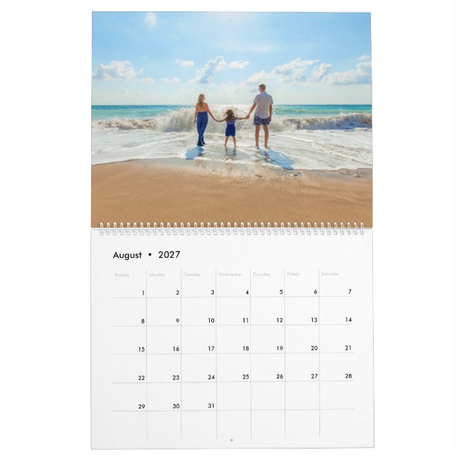 Benutzerdefiniertes Foto-Kalender-Geschenk mit Tex Kalender (Aug 2027)