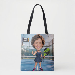 Benutzerdefiniertes Foto Kopf Padel/Pickleball Spi Tasche