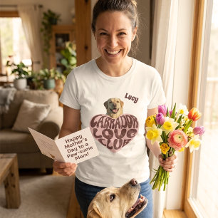 Benutzerdefiniertes Foto Labrador Love Club Damen T-Shirt
