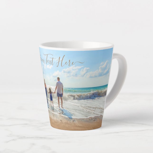 Benutzerdefiniertes Foto Latte Tasse Geschenk mit  (Rechte Ecke)