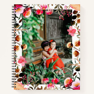 Benutzerdefiniertes Foto Lebendes Blumengestein Bo Notizbuch