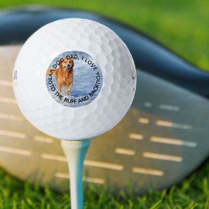 Benutzerdefiniertes Foto Liebe Sie zum Vater Ruff Golfball