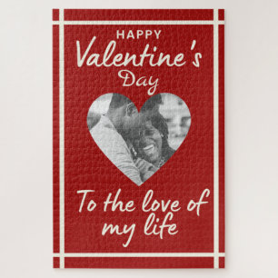 Benutzerdefiniertes Foto Liebe Valentinstag Puzzle
