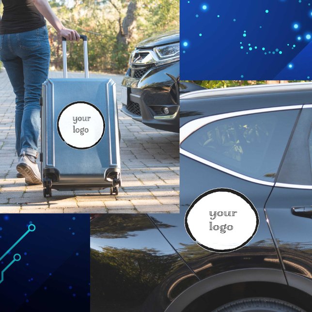 Benutzerdefiniertes Foto Logo erstellen Aufkleber (Make your custom personalized logo car decal- great for luggage, too.)