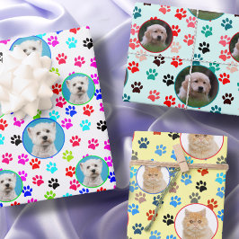 Benutzerdefiniertes Foto Logo Hund Lover Katze Lov Geschenkpapier Set