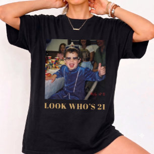 Benutzerdefiniertes Foto Lustiger Schnappschuss Sc T-Shirt