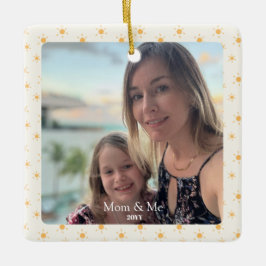 Benutzerdefiniertes Foto | Mama und ich Geschenk | Keramikornament