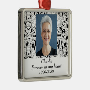 Benutzerdefiniertes Foto Memorial Keepake für imme Ornament Aus Metall