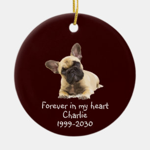 Benutzerdefiniertes Foto Memorial Keepake Pet Dog  Keramik Ornament