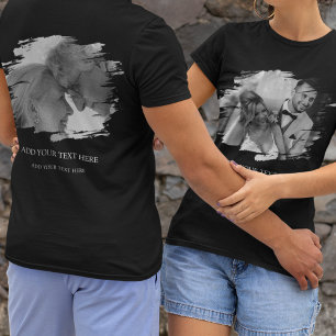 Benutzerdefiniertes Foto mit 2x Brush-Effekt T-Shirt