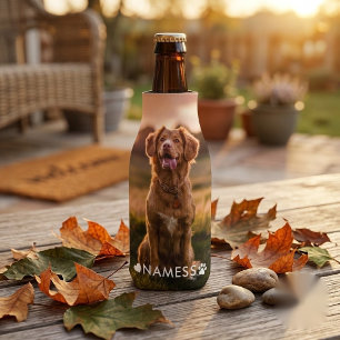 Benutzerdefiniertes Foto mit dem Namen Ihres Hunde Flaschenkühler