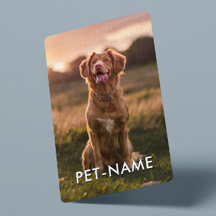 Benutzerdefiniertes Foto mit dem Namen Ihres Hunde Spielkarten