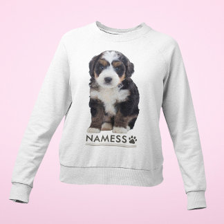 Benutzerdefiniertes Foto mit dem Namen Ihres Hunde Sweatshirt
