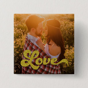 Benutzerdefiniertes Foto mit Gold-Liebe-Overlay Button