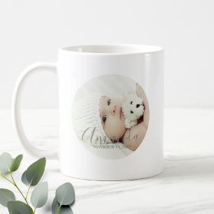 Benutzerdefiniertes Foto mit Individuelle Name und Kaffeetasse