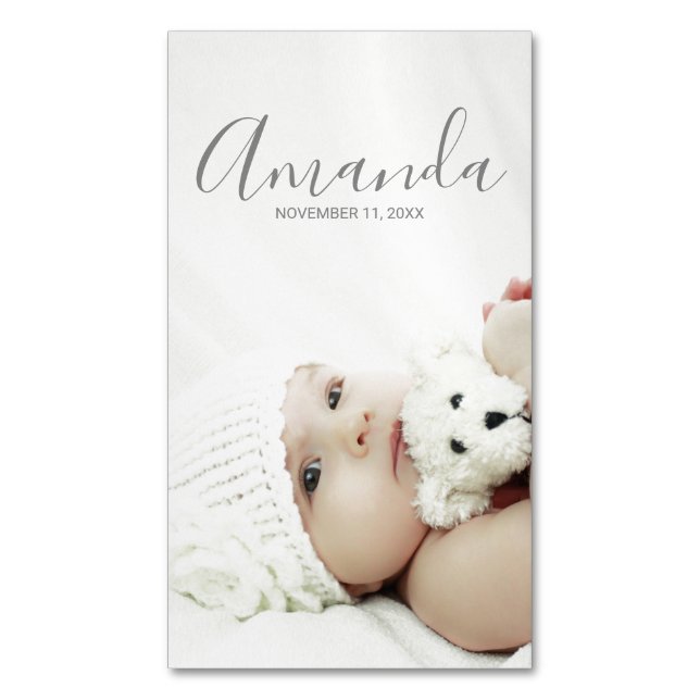Benutzerdefiniertes Foto mit Individuelle Name und Magnetische Visitenkarte (Vorderseite Vertikal)