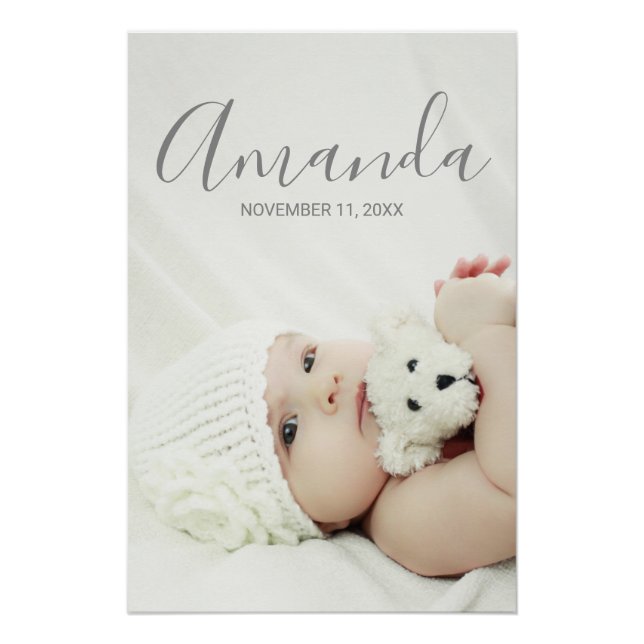 Benutzerdefiniertes Foto mit Individuelle Name und Poster (Vorderseite)