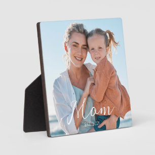 Benutzerdefiniertes Foto mit moderner Schrift für  Fotoplatte