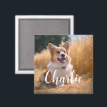 Benutzerdefiniertes Foto mit Namen Magnet<br><div class="desc">Machen Sie Ihr Lieblings-Foto zu einem personalisierten Geschenk! Verwenden Sie ein Familienbild, ein niedliches Begleiter-Foto oder ein beliebiges Bild, das Sie Liebe, um etwas Besonderes zu schaffen. Diese Geschenke sind perfekt für einen Urlaub oder einen Anlass, um Ihre Lieben zum Lächeln zu bringen. Hinweis: Das Foto ist nur ein Beispiel....</div>