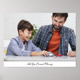 Benutzerdefiniertes Foto mit Personalisiertem Text Poster