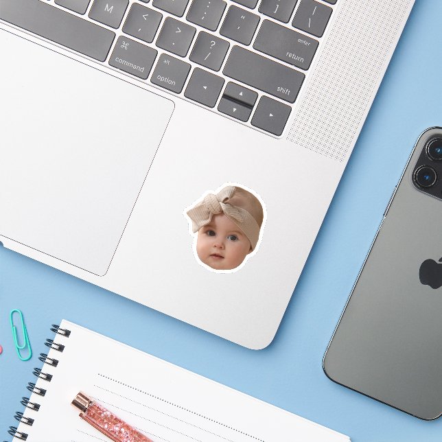 Benutzerdefiniertes Foto mit Personalisierten Gesi Aufkleber (Laptop mit iPhone)