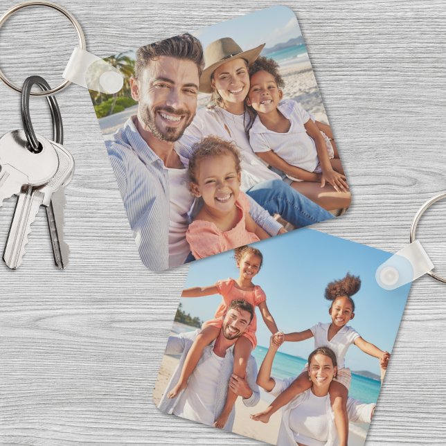 Benutzerdefiniertes Foto mit zwei Fotos Schlüsselanhänger (Custom Two Photo Double Sided Family Photo keychain)