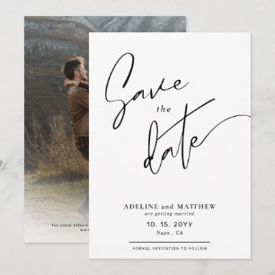 Benutzerdefiniertes Foto Moderne, einfache, elegan Save The Date