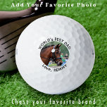 Benutzerdefiniertes Foto Modernes, einfaches Perso Golfball<br><div class="desc">Zwei Ihrer Lieblingssachen ,  Golf und Ihr Pferd ! Jetzt kannst du deinen besten Freund mitnehmen,  während du 18 Löcher spielst. Passen Sie diese Golfmarker mit dem beliebten Foto und dem Namen Ihres Pferdes an. Gutes Geschenk für alle Golf- und Pferdefreunde,  vom Pferd !</div>