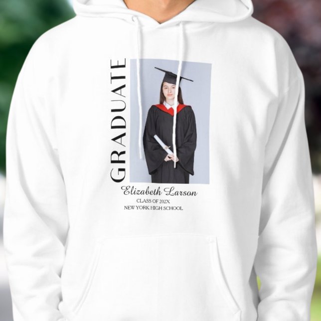 Benutzerdefiniertes Foto Modernes Elegantes Oberes Hoodie (Von Creator hochgeladen)