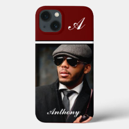 Benutzerdefiniertes Foto Monogram personalisieren iPhone 16 Hülle