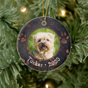 Benutzerdefiniertes Foto Name Jahr Keramik Ornamen Keramik Ornament