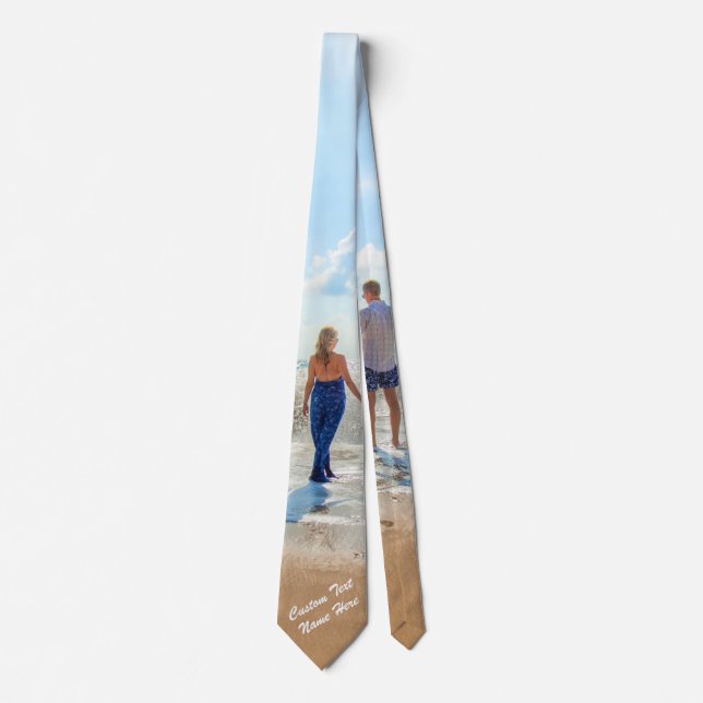 Benutzerdefiniertes Foto Neck Tie Geschenk Ihre Fo Krawatte (Vorderseite)