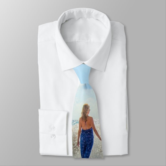 Benutzerdefiniertes Foto Neck Tie mit Ihren Liebli Krawatte (Gebunden)