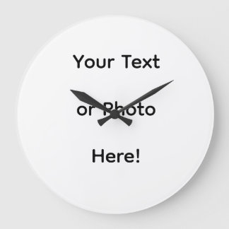 Benutzerdefiniertes Foto oder Text  Große Wanduhr
