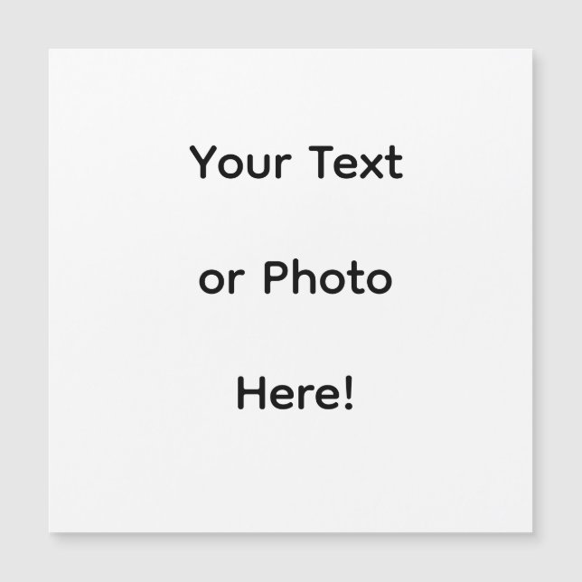 Benutzerdefiniertes Foto oder Text  Magnetkarte (Vorderseite)