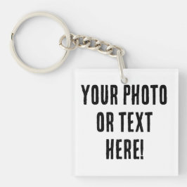 Benutzerdefiniertes Foto oder Text Schlüsselanhänger