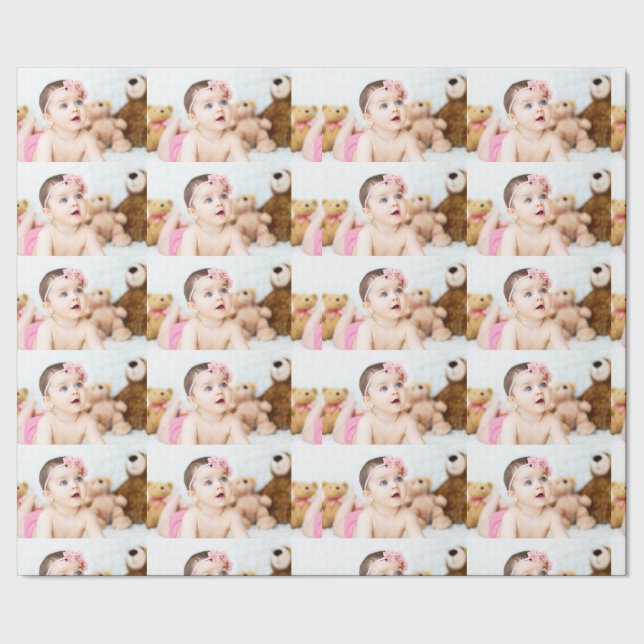 Benutzerdefiniertes Foto-Packpapier Geschenkpapier (Saum)